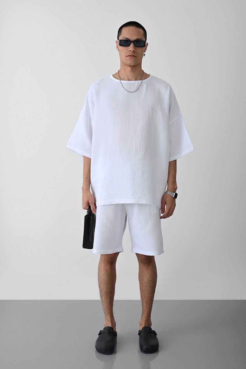 Ensemble culotte lin